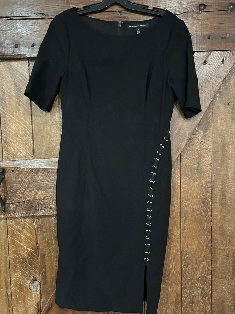 White House Black Market Sheath Dress with Side Grommet Detail - Women